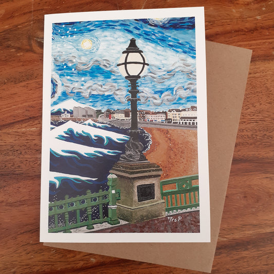Margate Sturgeon Lamp - under the influence .... Greetings Card